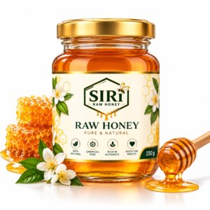 Home siri raw honey product showcase 250 gm